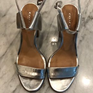 Coach Silver Heels
